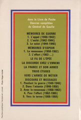 GAULLE, CHARLES DE. Oeuvres complètes du Général de Gaulle : Le fil de l'épée