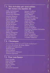 COLLECTIF. Revue Liberté - Volume 25, Numéro 1 (145), février 1983 : Nos écrivains par nous-mêmes