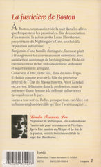 Lee Linda Francis. Justicière De Boston (La) Livre