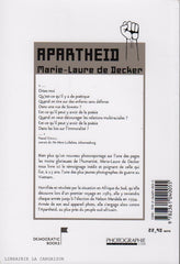 DECKER, MARIE-LAURE DE. Apartheid