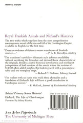 COLLECTIF. Carolingian Chronicles. Royal Frankish Annals and Nithard's Histories.