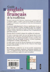 MEERTENS, RENÉ. Guide anglais français de la traduction