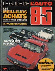 GUIDE DE L'AUTO (LE). Le Guide de l'auto 1985