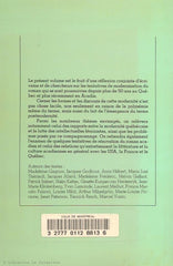 COLLECTIF. Québec-Acadie. Modernité / Postmodernité du roman contemporain. Actes du Colloque international organisé par le Centre d'études canadiennes de l'Université libre de Bruxelles (1985).