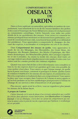 SIMONDS, CALVIN. Comportement des oiseaux de jardin