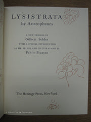 ARISTOPHANE. Lysistrata. Illustrations by Pablo Picasso.