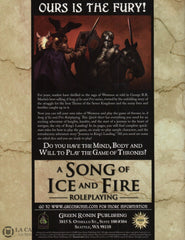 A Song Of Ice And Fire (Roleplaying). Adventure War And Intrigue In George R.r. Martins World Of