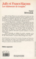 Beresniak Daniel. Juifs Et Francs-Maçons:  Les Bâtisseurs De Temples Livre