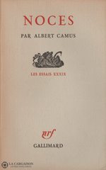 Camus Albert. Noces Livre