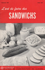 Collectif. Art De Faire Des Sandwichs (L) - Publication 1053 Livre