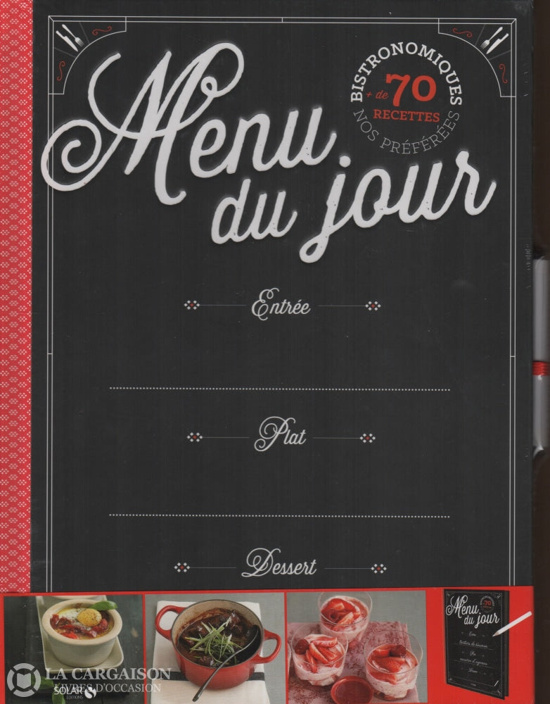 Collectif. Menu Du Jour:  Nos Préférées Bistronomiques - Plus De 70 Recettes Livre