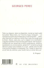 PEREC, GEORGES. La disparition