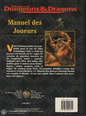 Dungeons & Dragons (Advanced Dungeons Dragons). Manuel Des Joueurs Livre