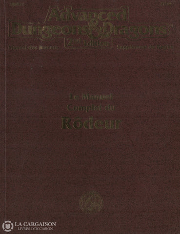 Dungeons & Dragons (Advanced Dungeons Dragons:  Manuel Des Joueurs - Supplément De Règles) / Swan