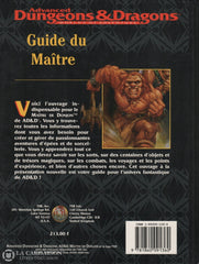 Dungeons & Dragons (Advanced Dungeons Dragons:  Worlds Of Adventure). Guide Du Maître Livre