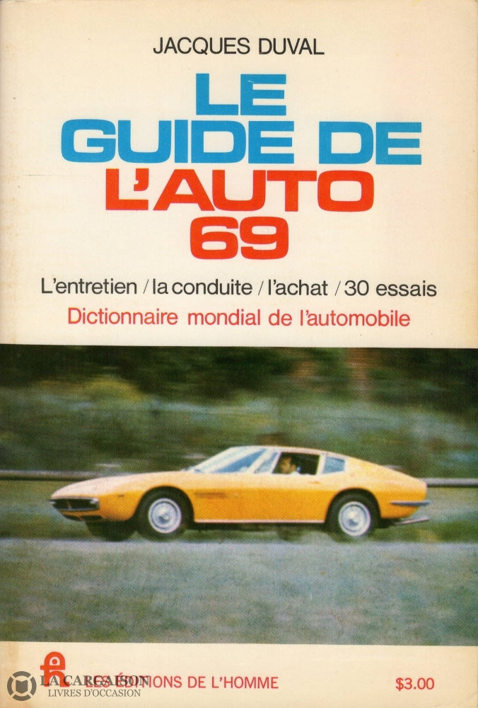 Guide De Lauto (Le). Le Guide De Lauto 1969 Livre