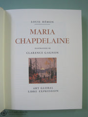 Hemon Louis. Maria Chapdelaine Livre