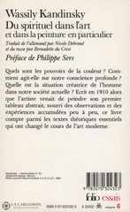 Kandinsky Wassily. Du Spirituel Dans Lart Et La Peinture En Particulier Livre