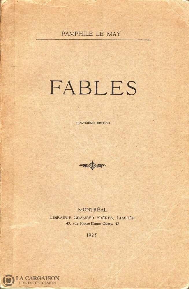 Le May Pamphile. Fables - 4E Édition Livre