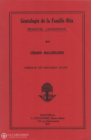 Otis. Généalogie De La Famille Otis Livre