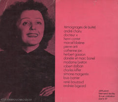 Piaf Edith. Chant Damour (Le) Livre