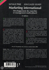 Prime-Usunier. Marketing International:  Développement Des Marchés Et Management Multiculturel Livre