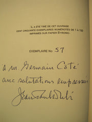 DUBE, JEAN-PAUL. Technique de la pêche au saumon (Signé et numéroté, Coffret: un volume sous étui)