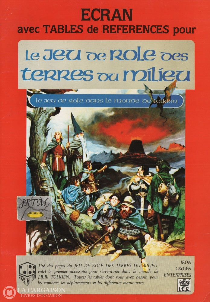 Terres Du Milieu. Écran Avec Tables De Références Pour Le Jeu Rôle Des Terres Du Milieu:  Jeu Rôle