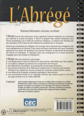 Therien Celine. Abrégé (L):  Notions Littéraires Lecture Écriture Livre